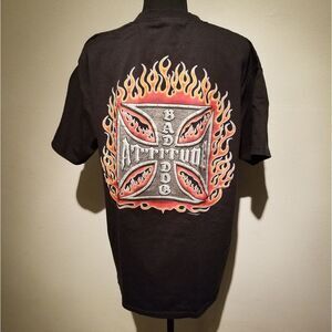 BIG DOGS SANTA BARBARA TSHIRT BAD  ATTITUDE LARGE. B29